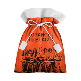 Подарочный 3D мешок с принтом ORANGE IS THE NEW BLACK в Кировске, 100% полиэстер | Размер: 29*39 см | Тематика изображения на принте: orange is the new black | оранжевый  хит сезона