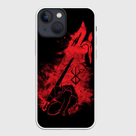 Чехол для iPhone 13 mini с принтом BERSERK elements red в Кировске,  |  | anime | berserk | heroes | knight | manga | аниме | берсерк | герои | манга | рыцарь