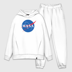 Мужской костюм хлопок OVERSIZE с принтом Маша (NASA) в Кировске,  |  | nasa | космос | маша
