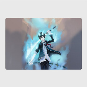 Магнитный плакат 3Х2 с принтом Rin Okumura в Кировске, Полимерный материал с магнитным слоем | 6 деталей размером 9*9 см | blue | exorcist | ария | ассии | вурдалак | геенны | демон | драгун | манга | рыцарь | синий | укротитель | экзорцист