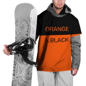 Накидка на куртку 3D с принтом Orange Is the New Black в Кировске, 100% полиэстер |  | orange is the new black | оранжевый  хит сезона