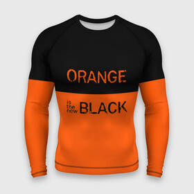 Мужской рашгард 3D с принтом Orange Is the New Black в Кировске,  |  | orange is the new black | оранжевый  хит сезона