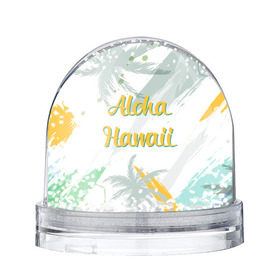 Водяной шар с принтом Aloha Hawaii в Кировске, Пластик | Изображение внутри шара печатается на глянцевой фотобумаге с двух сторон | aloha | summer | sun | travel | гавайи | лето | путешествия