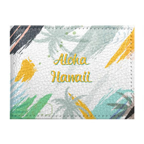 Обложка для студенческого билета с принтом Aloha Hawaii в Кировске, натуральная кожа | Размер: 11*8 см; Печать на всей внешней стороне | aloha | summer | sun | travel | гавайи | лето | путешествия