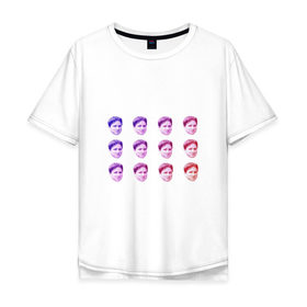 Мужская футболка хлопок Oversize с принтом Kappa Twitch в Кировске, 100% хлопок | свободный крой, круглый ворот, “спинка” длиннее передней части | kappa | memes | twitch.tv | каппа | красный | мемы | синий