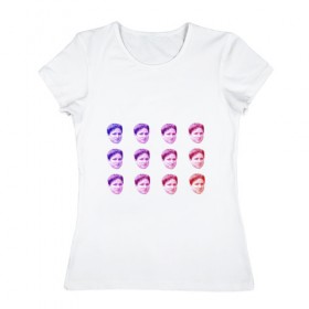 Женская футболка хлопок с принтом Kappa Twitch в Кировске, 100% хлопок | прямой крой, круглый вырез горловины, длина до линии бедер, слегка спущенное плечо | kappa | memes | twitch.tv | каппа | красный | мемы | синий
