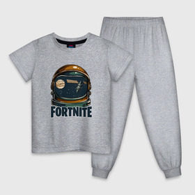 Детская пижама хлопок с принтом Fortnite Fan Art в Кировске, 100% хлопок |  брюки и футболка прямого кроя, без карманов, на брюках мягкая резинка на поясе и по низу штанин
 | 