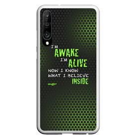 Чехол для Honor P30 с принтом Skillet - Awake and Alive в Кировске, Силикон | Область печати: задняя сторона чехла, без боковых панелей | skilet | skillet | альтернативный | гранж | группа | джен леджер | джон купер | индастриал | кори купер | метал | ню | пост | рок | сет моррисон | симфоник | скилет | хард | христианский