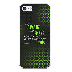 Чехол для iPhone 5/5S матовый с принтом Skillet - Awake and Alive в Кировске, Силикон | Область печати: задняя сторона чехла, без боковых панелей | skilet | skillet | альтернативный | гранж | группа | джен леджер | джон купер | индастриал | кори купер | метал | ню | пост | рок | сет моррисон | симфоник | скилет | хард | христианский