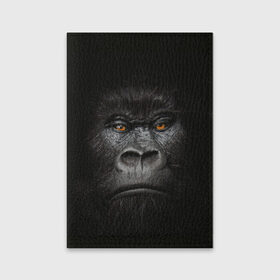 Обложка для паспорта матовая кожа с принтом Горилла 3D в Кировске, натуральная матовая кожа | размер 19,3 х 13,7 см; прозрачные пластиковые крепления | горилла | животные | обезьянка