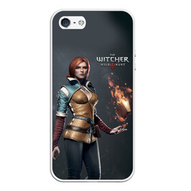 Чехол для iPhone 5/5S матовый с принтом The Witcher 3 в Кировске, Силикон | Область печати: задняя сторона чехла, без боковых панелей | wild hunt | witcher | арбалет | ведьмак 3 | геральт | дикая | магия | охота | сказка | сфера | фэнтези | цири