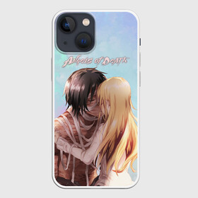 Чехол для iPhone 13 mini с принтом ANGELS OF DEATH. Love story в Кировске,  |  | Тематика изображения на принте: angel of death | satsuriku no tenshi | ангел кровопролития | зак | рейчел гарднер