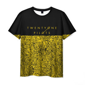 Мужская футболка 3D с принтом TWENTY ONE PILOTS   TOP в Кировске, 100% полиэфир | прямой крой, круглый вырез горловины, длина до линии бедер | Тематика изображения на принте: 21 pilots | 21p | music | rock | top | trench | twenty one pilots | группа | музыка | рок