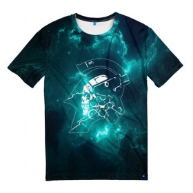 Мужская футболка 3D с принтом DEATH STRANDING SPACE в Кировске, 100% полиэфир | прямой крой, круглый вырез горловины, длина до линии бедер | kojima productions | ludens | space | кодзима | кодзима продакшн | люденс