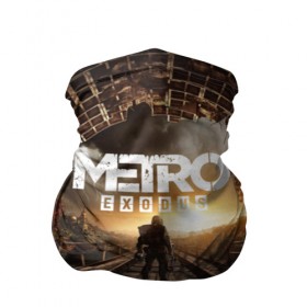 Бандана-труба 3D с принтом METRO EXODUS в Кировске, 100% полиэстер, ткань с особыми свойствами — Activecool | плотность 150‒180 г/м2; хорошо тянется, но сохраняет форму | exodus | horror | metro exodus | survival | игры | исход | метро | метро 2035