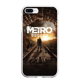 Чехол для iPhone 7Plus/8 Plus матовый с принтом METRO EXODUS в Кировске, Силикон | Область печати: задняя сторона чехла, без боковых панелей | exodus | horror | metro exodus | survival | игры | исход | метро | метро 2035