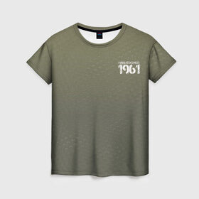 Женская футболка 3D с принтом #Нашкосмос 1961 в Кировске, 100% полиэфир ( синтетическое хлопкоподобное полотно) | прямой крой, круглый вырез горловины, длина до линии бедер | армия | гагарин | градиент | защитная | зеленая | космос | ссср | хаки