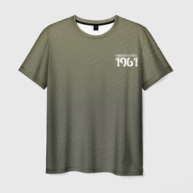 Мужская футболка 3D с принтом #Нашкосмос 1961 в Кировске, 100% полиэфир | прямой крой, круглый вырез горловины, длина до линии бедер | армия | гагарин | градиент | защитная | зеленая | космос | ссср | хаки
