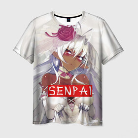 Мужская футболка 3D с принтом SENPAI в Кировске, 100% полиэфир | прямой крой, круглый вырез горловины, длина до линии бедер | senpai | аниме | девушки | манга | мульт | сёдзё | семпай | сериал | фантастика