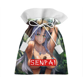 Подарочный 3D мешок с принтом Senpai в Кировске, 100% полиэстер | Размер: 29*39 см | senpai | аниме | девушки | манга | мульт | сёдзё | семпай | сериал | фантастика