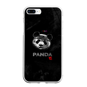 Чехол для iPhone 7Plus/8 Plus матовый с принтом Cygo - panda E в Кировске, Силикон | Область печати: задняя сторона чехла, без боковых панелей | Тематика изображения на принте: cygo | panda e | rap | бандана | гепард | голова | леонид вакальчук | медведь | мы бежим с тобой как будто от гепарда | надпись | панда е | реп | репер | рэп | рэпер | сайго | суго | цуго