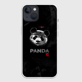 Чехол для iPhone 13 с принтом Cygo   panda E в Кировске,  |  | cygo | panda e | rap | бандана | гепард | голова | леонид вакальчук | медведь | мы бежим с тобой как будто от гепарда | надпись | панда е | реп | репер | рэп | рэпер | сайго | суго | цуго