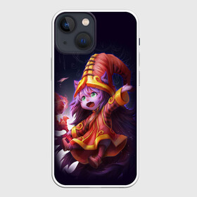 Чехол для iPhone 13 mini с принтом Lulu (League of Legends) в Кировске,  |  | Тематика изображения на принте: league | legends | lol | зверь | клык | легенд | лига | маг | монстр | сказка | фентези | шляпа