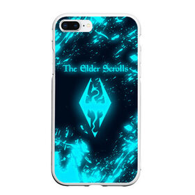 Чехол для iPhone 7Plus/8 Plus матовый с принтом THE ELDER SCROLLS в Кировске, Силикон | Область печати: задняя сторона чехла, без боковых панелей | dovahkiin | fus ro dah | royal play | rpg | skyrim | tes | tes online | the elder scrolls | война | докавин | компьютерные игры | рпг