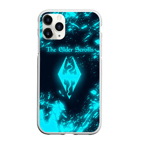 Чехол для iPhone 11 Pro матовый с принтом THE ELDER SCROLLS в Кировске, Силикон |  | Тематика изображения на принте: dovahkiin | fus ro dah | royal play | rpg | skyrim | tes | tes online | the elder scrolls | война | докавин | компьютерные игры | рпг