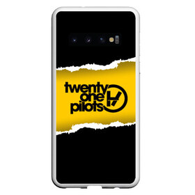 Чехол для Samsung Galaxy S10 с принтом TWENTY ONE PILOTS в Кировске, Силикон | Область печати: задняя сторона чехла, без боковых панелей | Тематика изображения на принте: city | josh dun | twenty one pilots | tyler joseph | urban | альбом | город | музыка