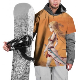 Накидка на куртку 3D с принтом Yuuki Asuna в Кировске, 100% полиэстер |  | art | online | sword | ветер | волосы | девушка | длинные | золотистые | мастера | меч | меча | онлайн