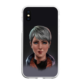 Чехол для iPhone XS Max матовый с принтом Kara fan art в Кировске, Силикон | Область печати: задняя сторона чехла, без боковых панелей | 2038 | become | connor | dbh | detroit | gamer | human | kara | андроид | девиант | детройт | кара | квест | коннор | маркус