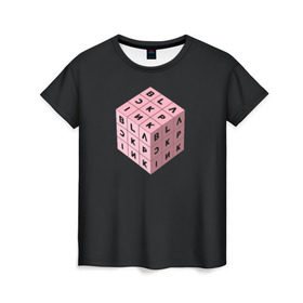 Женская футболка 3D с принтом BLACKPINK в Кировске, 100% полиэфир ( синтетическое хлопкоподобное полотно) | прямой крой, круглый вырез горловины, длина до линии бедер | black pink | blackpink | square two | square up | дженни ким | лалиса манобан