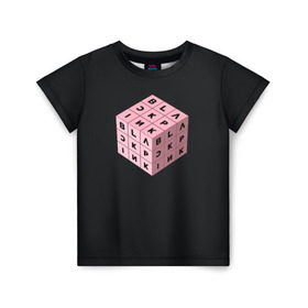 Детская футболка 3D с принтом BLACKPINK в Кировске, 100% гипоаллергенный полиэфир | прямой крой, круглый вырез горловины, длина до линии бедер, чуть спущенное плечо, ткань немного тянется | Тематика изображения на принте: black pink | blackpink | square two | square up | дженни ким | лалиса манобан