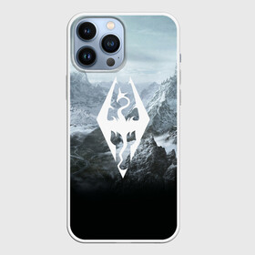 Чехол для iPhone 13 Pro Max с принтом THE ELDER SCROLLS SKYRIM | TES 5 в Кировске,  |  | dovahkiin | dragonborn | fus ro dah | royal play | rpg | skyrim | tes | tes online | the elder scrolls | война | докавин | компьютерные игры | рпг