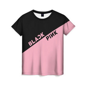 Женская футболка 3D с принтом BlackPink в Кировске, 100% полиэфир ( синтетическое хлопкоподобное полотно) | прямой крой, круглый вырез горловины, длина до линии бедер | blackpink | k pop | music | блэк пинк | дженни | джису | лис | музыка | розэ