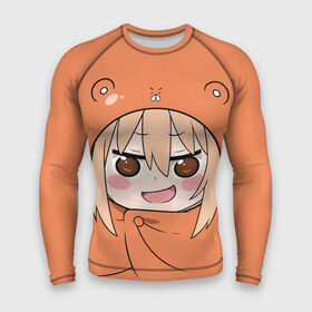 Мужской рашгард 3D с принтом Умару Дома в Кировске,  |  | himouto umaru chan | himouto umaruchan | komaru | my two faced little sister | tanukichi | u.m.r. | umaru doma | двуличная сестрёнка умару | умару дома