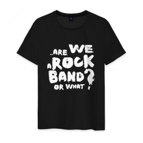 Мужская футболка хлопок с принтом Rock band GRAY в Кировске, 100% хлопок | прямой крой, круглый вырез горловины, длина до линии бедер, слегка спущенное плечо. | 