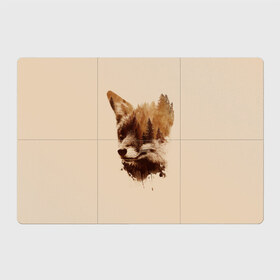 Магнитный плакат 3Х2 с принтом Лесной Лис в Кировске, Полимерный материал с магнитным слоем | 6 деталей размером 9*9 см | forest | fox | foxes | tree | trees | дерево | деревья | лес | лис | лиса | лисица | лисицы | лисы