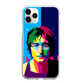 Чехол для iPhone 11 Pro матовый с принтом Джон Леннон в Кировске, Силикон |  | the beatles | битлз | британия | джон леннон | леннон | мир | очки | рок | рок н ролл | хиппи