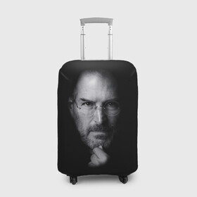 Чехол для чемодана 3D с принтом Steve Jobs в Кировске, 86% полиэфир, 14% спандекс | двустороннее нанесение принта, прорези для ручек и колес | iphone | steve jobs | стив джобс | эппл