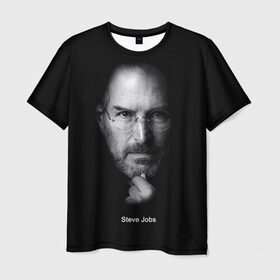 Мужская футболка 3D с принтом Steve Jobs в Кировске, 100% полиэфир | прямой крой, круглый вырез горловины, длина до линии бедер | iphone | steve jobs | стив джобс | эппл