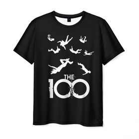 Мужская футболка 3D с принтом Сотня в Кировске, 100% полиэфир | прямой крой, круглый вырез горловины, длина до линии бедер | 100 | fall | people | sci | series | the | дождь | космос | людей | люди | падают | сериал | сериалы | сотня | сто