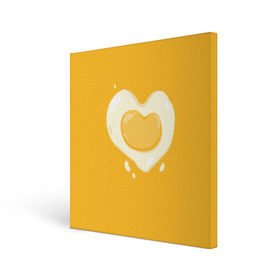 Холст квадратный с принтом Яичница Сердечко в Кировске, 100% ПВХ |  | eggs | food | heart | love | white | yellow | белок | всмятку | еда | желток | любовь | сердечко | сердце | яичница | яйца