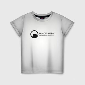 Детская футболка 3D с принтом Black Mesa в Кировске, 100% гипоаллергенный полиэфир | прямой крой, круглый вырез горловины, длина до линии бедер, чуть спущенное плечо, ткань немного тянется | black mesa | half life | халф лайф | черная меса