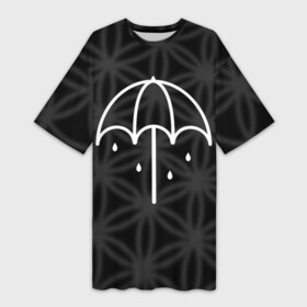 Платье-футболка 3D с принтом Bring Me The Horizon в Кировске,  |  | bmth | bring | horizon | me | the | альтернатива | бринги | зонт | зонтик | метал | музыка | рок