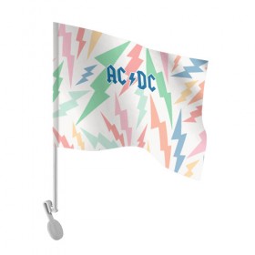 Флаг для автомобиля с принтом AC/DC в Кировске, 100% полиэстер | Размер: 30*21 см | acdc | альтернатива | группа | диси | метал | музыка | музыканты | рок | эйси | эйсидиси