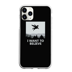 Чехол для iPhone 11 Pro матовый с принтом I Want to Believe в Кировске, Силикон |  | magic | unicorn | верить | единорог | лес | магия