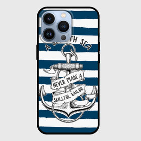 Чехол для iPhone 13 Pro с принтом в спокойном море плохие моряки в Кировске,  |  | sailor | sea | море | моряк | синий | тельняжка | якорь
