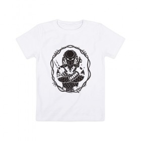 Детская футболка хлопок с принтом Predator в Кировске, 100% хлопок | круглый вырез горловины, полуприлегающий силуэт, длина до линии бедер | 